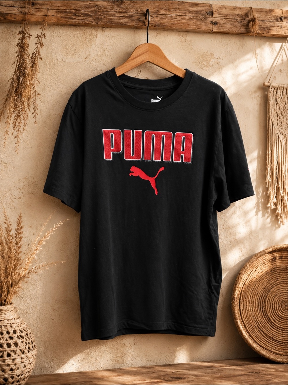 Puma Black Logo T-Shirt‎ Large